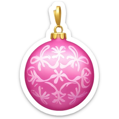 Pink ornaments  sticker