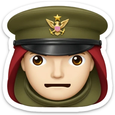 soldier hat sticker