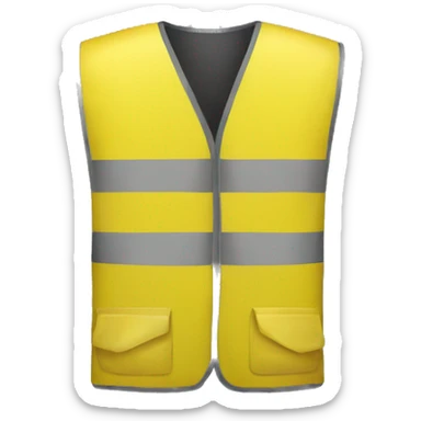 yellow construction vest sticker