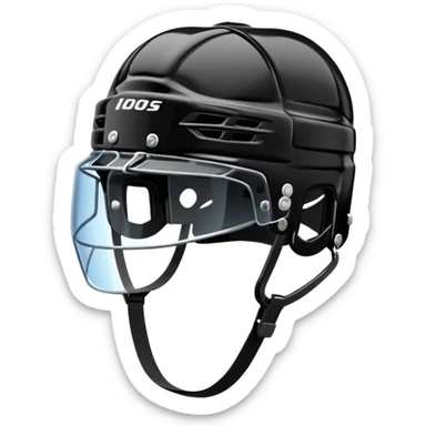 Give me a black ice hockey helmet sticker
