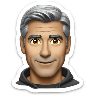 George Clooney sticker
