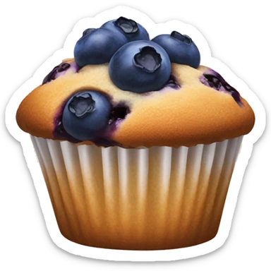 Blueberry muffin sticker