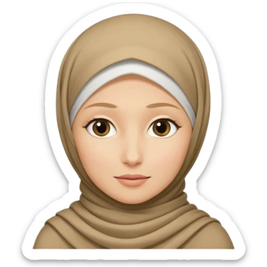 Hijab blond sticker