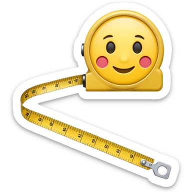 measuring tape emoij sticker