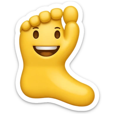 Foot tapping emoji sticker