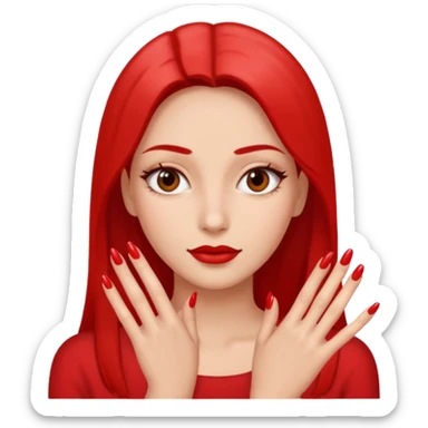 Baddie with nails sticker