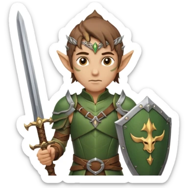 ESO male wood elf warrior sticker
