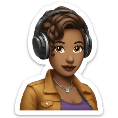 Dj miss Monique sticker