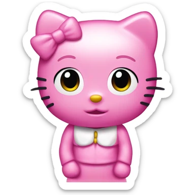 hello kitty pink sticker