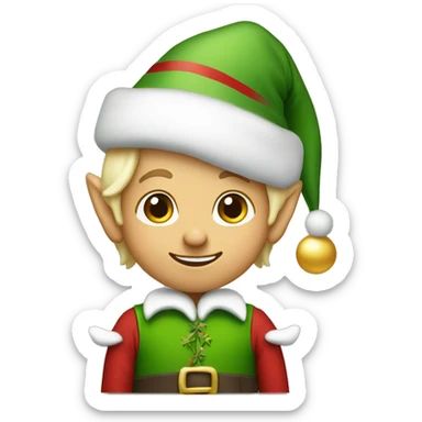 Christmas little elf  sticker