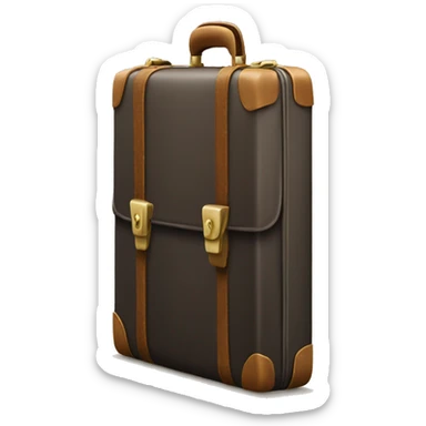 a briefcase that has been ope sticker