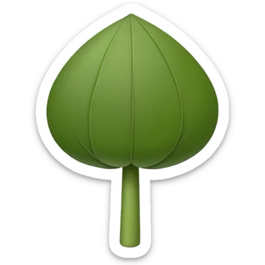 caper with a stem, simple, clear sticker