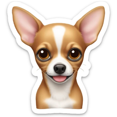 Chihuahua bebé cabeza de venado  sticker