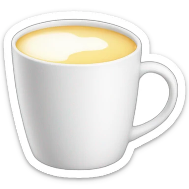 There is milk in the white mug sticker
