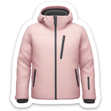 Ski jacket soft pink  sticker