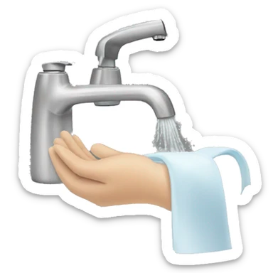 wash your hands sticker