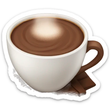 New Year's cup of cocoa sticker