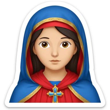 virgen María del perpetuo  socorro católica sticker