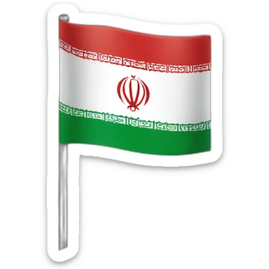 Iran flag ios sticker