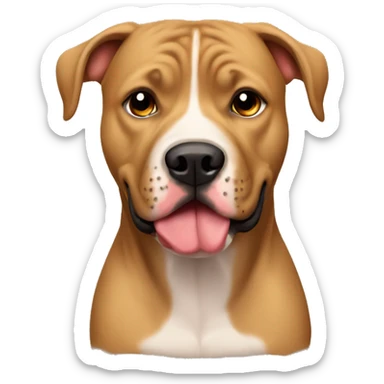 Pitbull Mastiff Mix Tan sticker