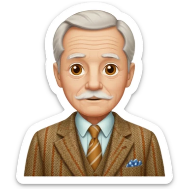 Old british vibe suit  sticker