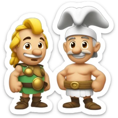 Asterix and Obelix sticker