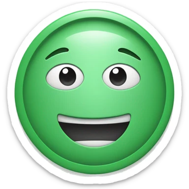 Digit 1 in green circle sticker