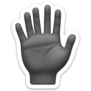 stop title with hand sticker