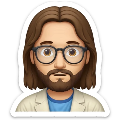 Geeky Jesus Skibidi sticker