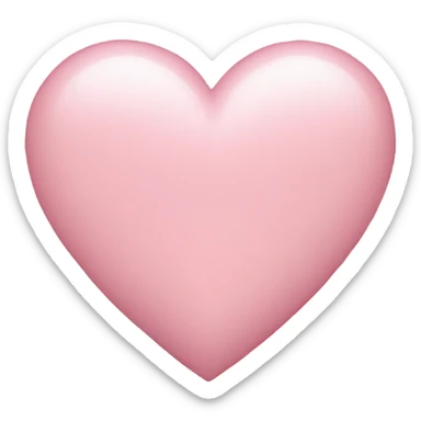 Light pink heart sticker