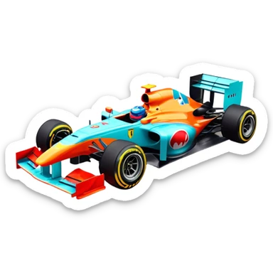 Create an image with a formula 1 car for the ctr-c function sticker