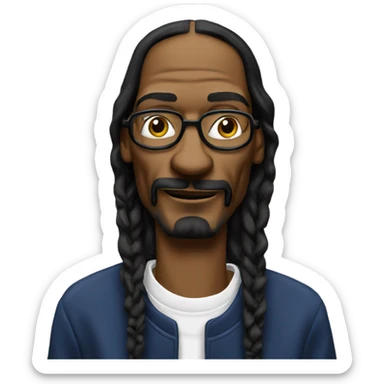 Snoop Dogg with a joint sticker