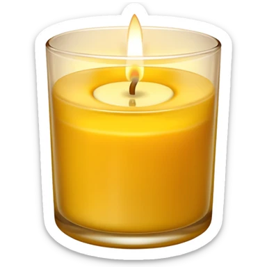Vela aromática no copo sticker