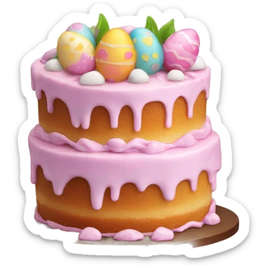 Easter cake sticker