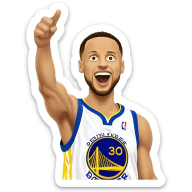 Steph Curry Night Night Celebration sticker
