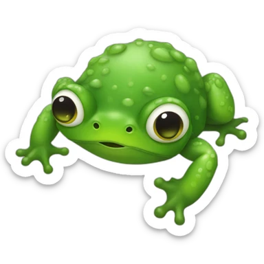 Poulpe bisous grenouille sticker