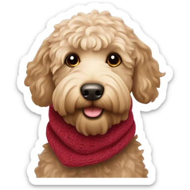 labradoodle-in-the-scarf sticker