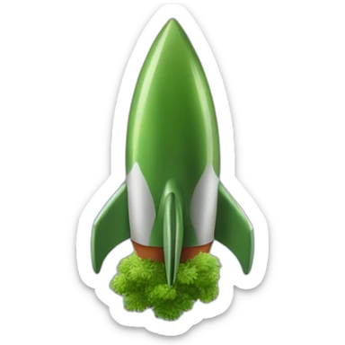 moss-green-rocket sticker