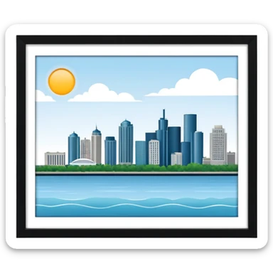 Detroit river sticker