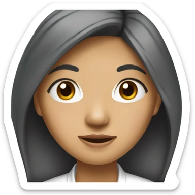 female quant who is asian who could also be a tiktok influencer sticker