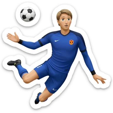Edwin van der Sar diving to save a ball sticker