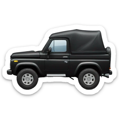camioneta negra 4x4 sticker