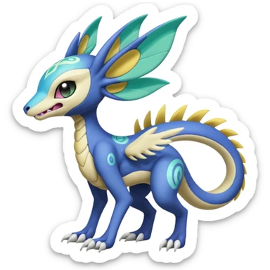 Meloetta-Sergal-Cresselia-Palkia-Stitch-Fakémon-creature-hybrid sticker