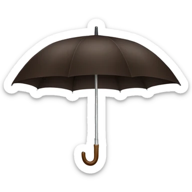 Dark brown umbrella sticker