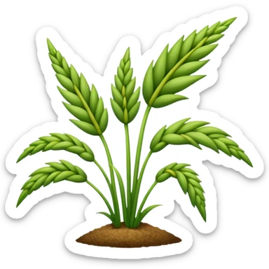 rye plant sticker