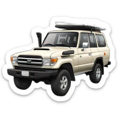 Toyota Land Cruiser car sticker