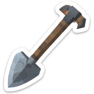 Pickaxe netherite Minecraft sticker