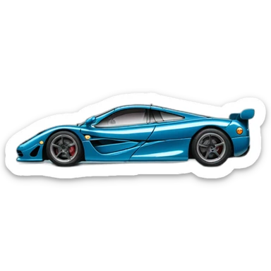 Petrol-blue McLaren F1 LM sticker