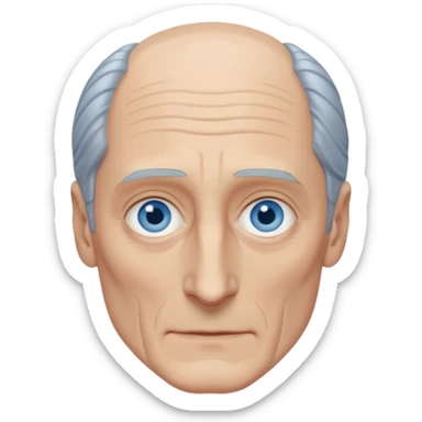 Charles Dance with blue eyes sticker