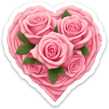 heart of roses sticker
